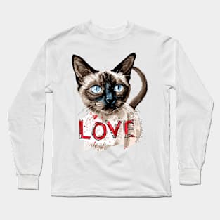 Siamese cat Long Sleeve T-Shirt